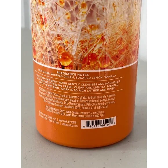 HomeWorx Slatkin and Co Spun Vanilla Sugar Hydrating Body Wash 34 Oz Essential - Picture 4 of 6